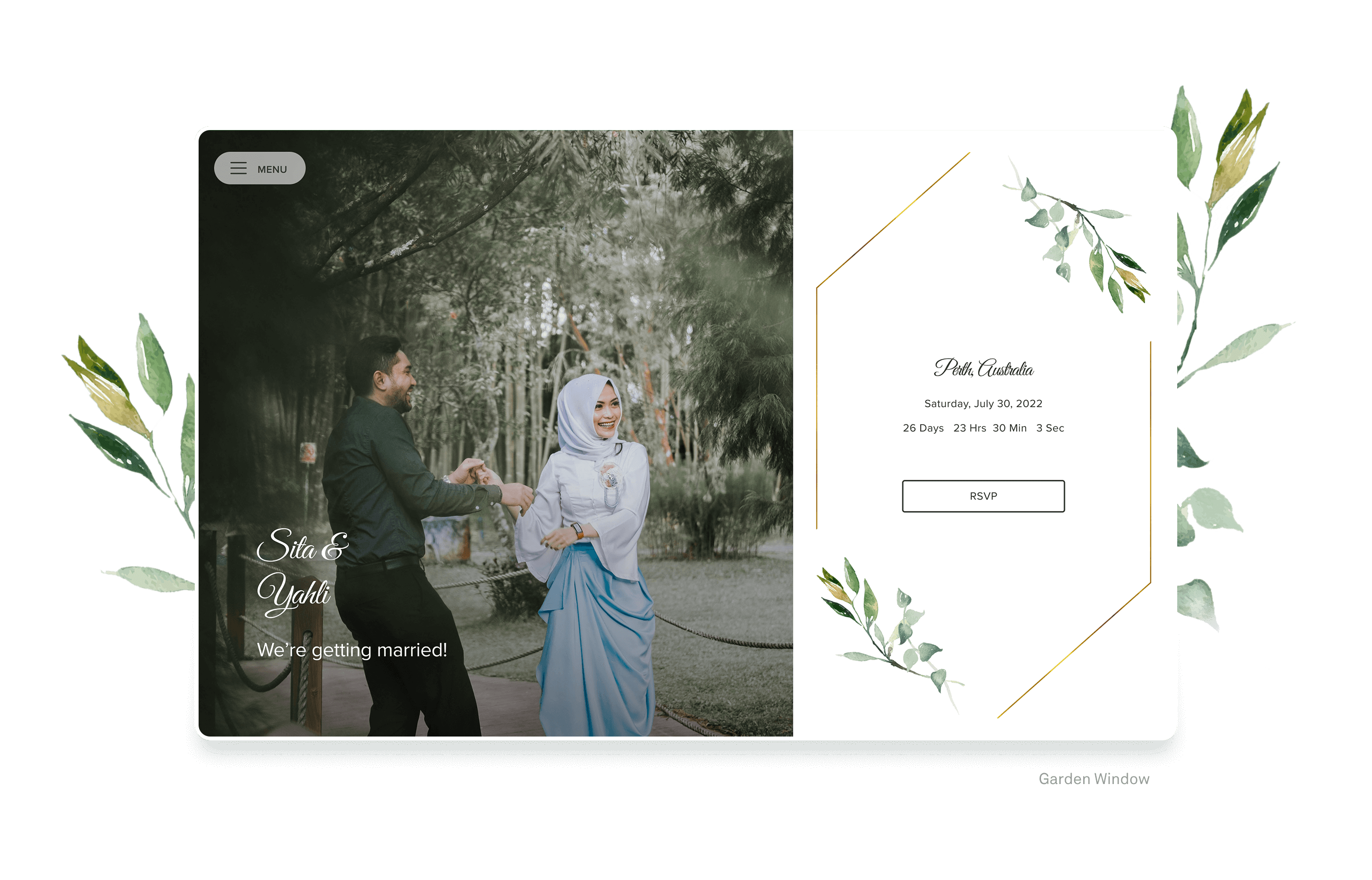 Wedding Website Hero Image